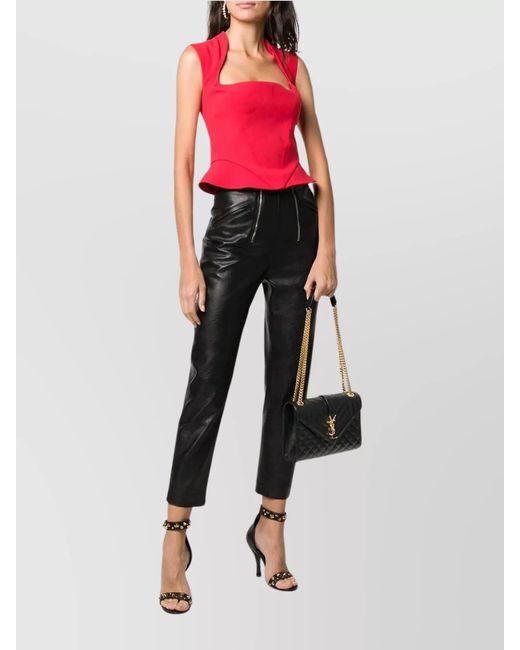 Saint Laurent Black Envelope Medium Leather Shoulder Bag