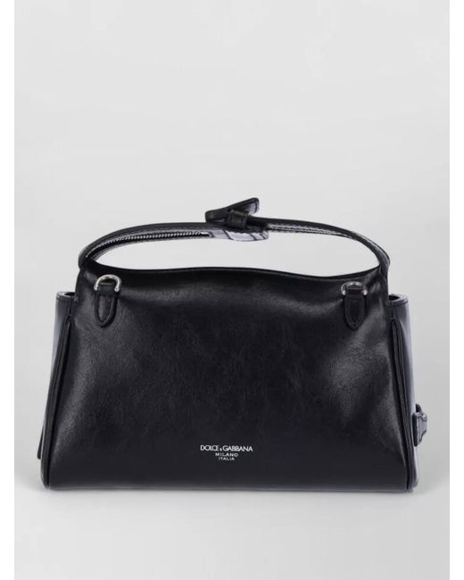 Dolce & Gabbana Black Shoulder Leather Shoulder Bag
