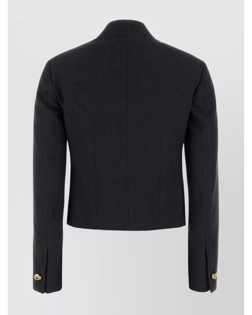 Bottega Veneta Blue Cropped Jacket