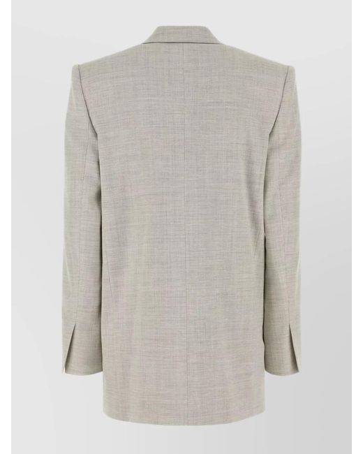 Philosophy White Wool Blend Double Breasted Blazer