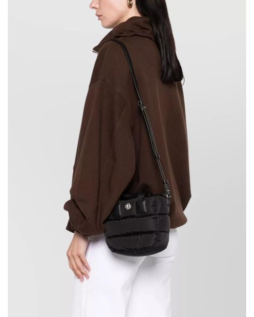 Moncler Black Caradoc Micro Quilted Tote Bag