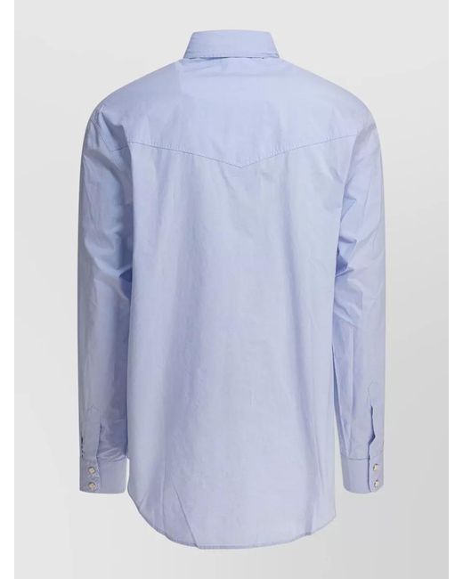NN07 Blue Organic Cotton Joe Shirt for men