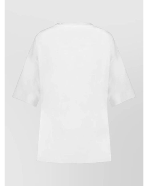 Zadig & Voltaire White Berry Cotton Crew Neck Graphic T-Shirt