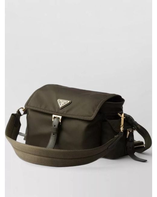 Prada Black Explore Renylon Medium Crossbody Shoulder Bag