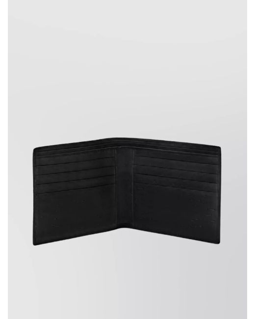 Saint Laurent Black Calf Leather Bifold Wallet for men