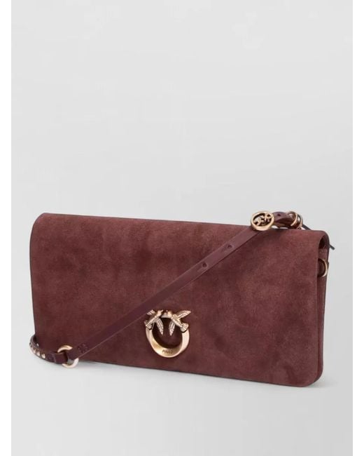 Pinko Purple Love Bag Clutch Bag