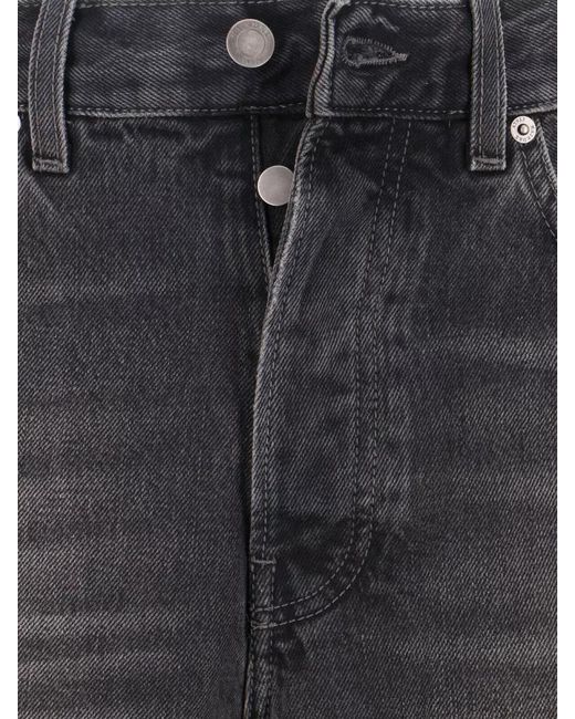 Haikure Gray Straight Leg Jeans Belt Loops Five Pockets for men