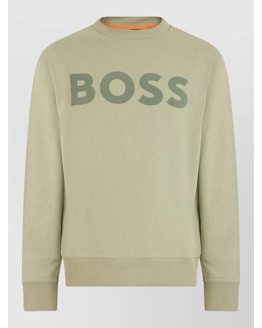 Boss Green Logo Print Sweatshirt for men