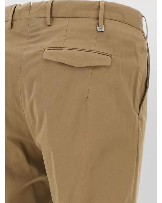 PT Torino Natural Master Tailored Trousers Belt Loops Pockets for men