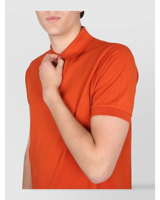 Paul Smith Orange Cotton Polo Shirt for men