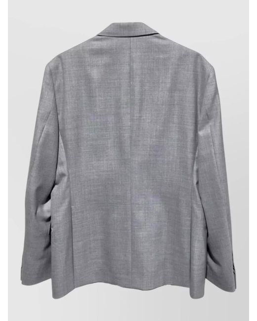 Lardini Gray Double Breasted Soirée Suit Jacket for men