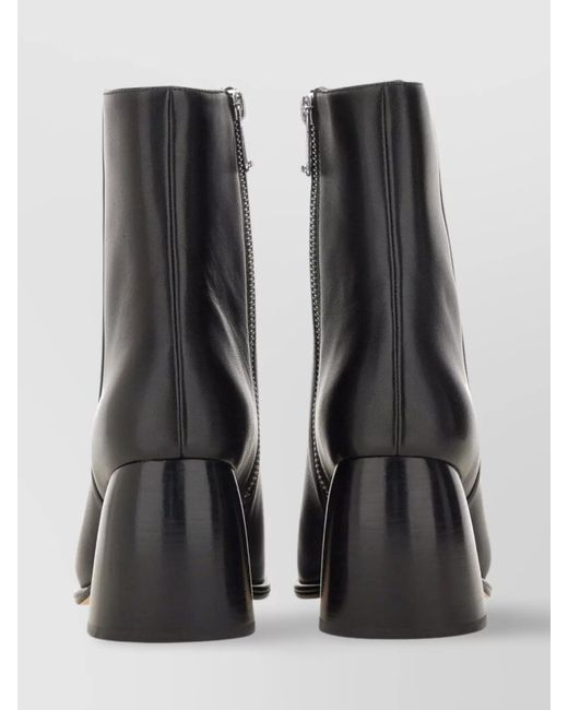 Michael Kors Black Leather Ankle Boots