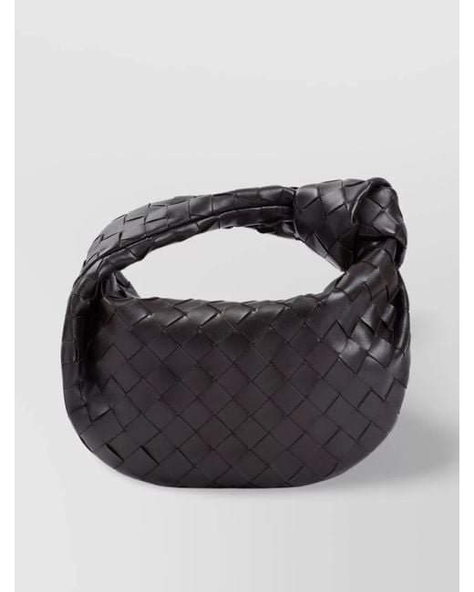 Bottega Veneta Black Jodie Mini Leather Shoulder Bag