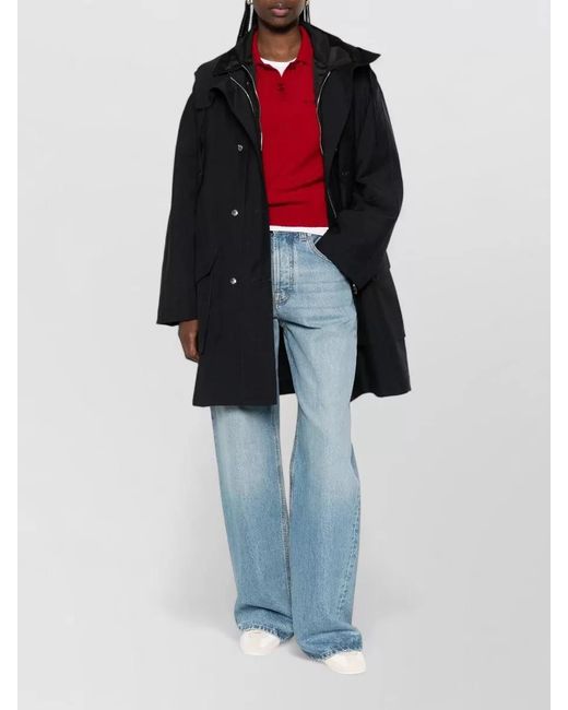 Prada Black Mohair Parka Coat
