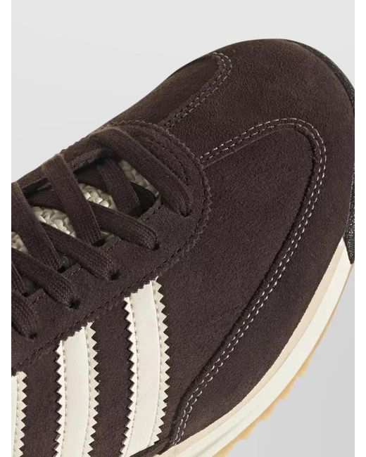 Adidas Brown Sl 72 Rs Sneakers Contrast Stripes Suede for men