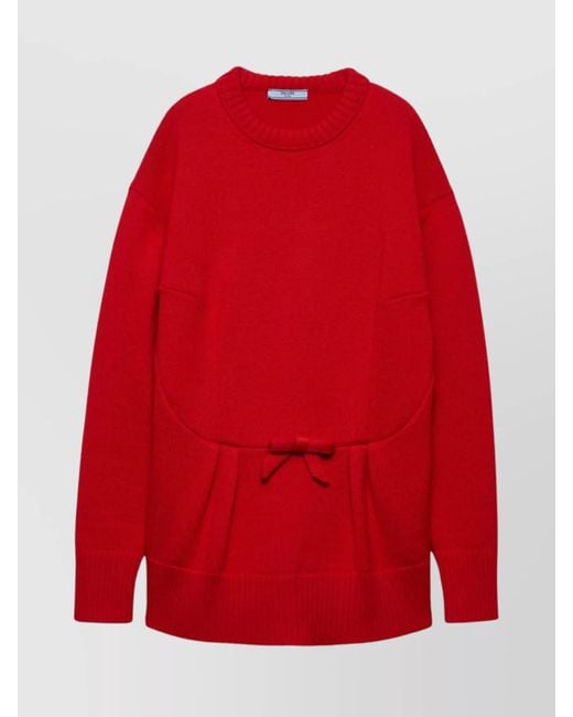 Prada Red Wool Jumper