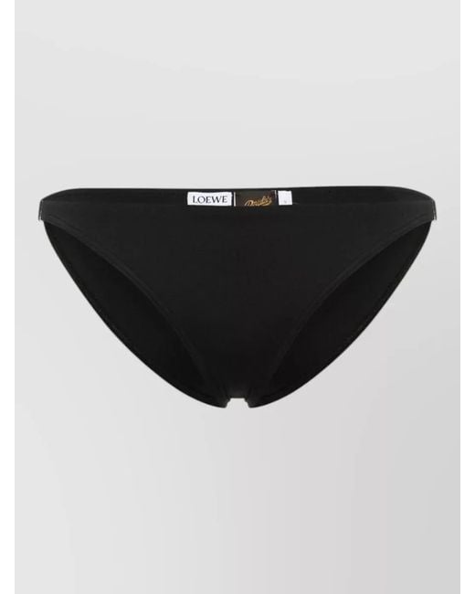Loewe Black Low Rise Bikini Bottoms Hardware
