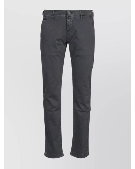 Jacob Cohen Gray Trouser Pockets And Belt Loops for men