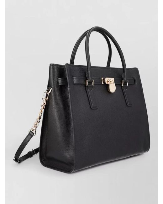 Michael Kors Black Modern Hamilton Large Tote Bag Shoulder