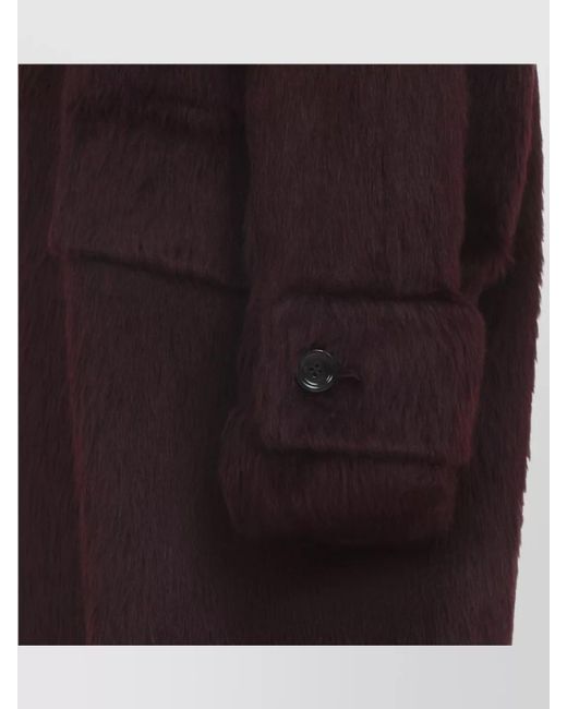 Max Mara Multicolor Alpaca Virgin Wool Oversized Midi Coat