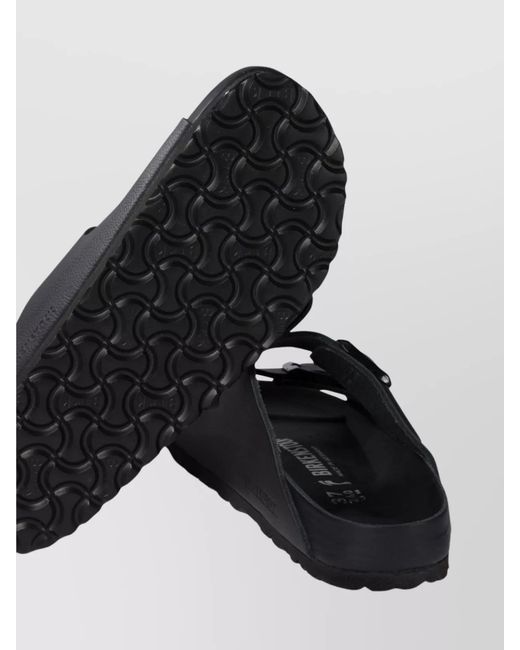 Birkenstock Black Leather Arizona Sandals