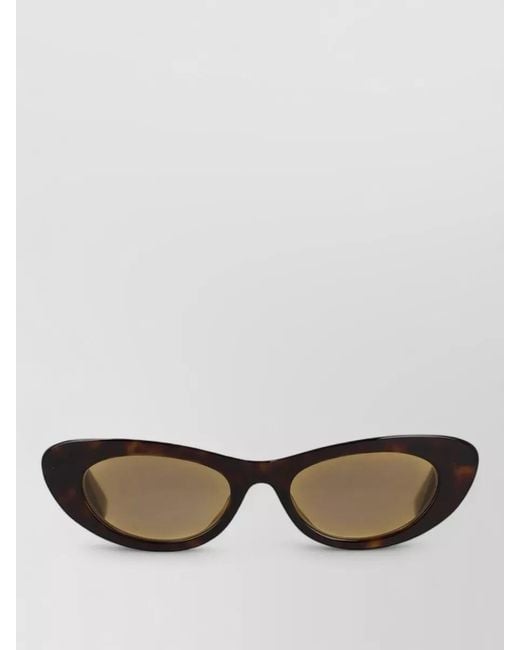 Bottega Veneta Gray Cat-Eye Sunglasses