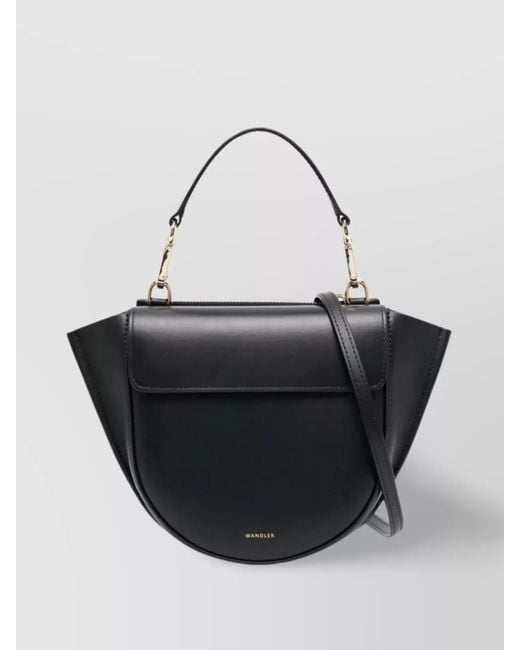 Wandler Black Hortensia Mini Leather Shoulder Bag