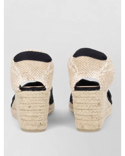 Castaner Black Canvas Espadrilles