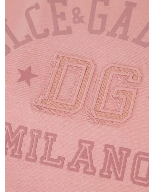 Dolce & Gabbana Pink Cotton T-Shirt
