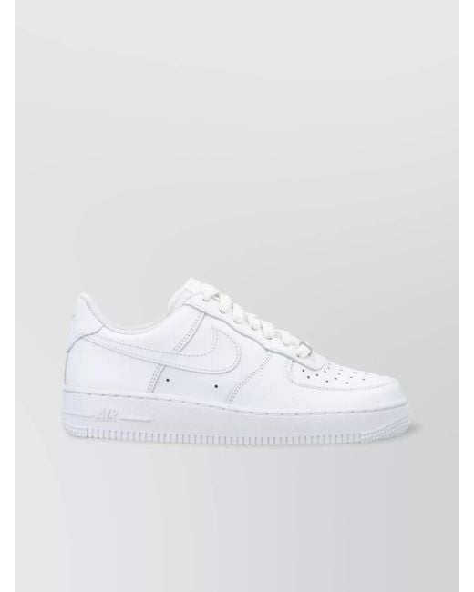 Nike White 07 Low-Top Sneakers With Perforated Toe Box
