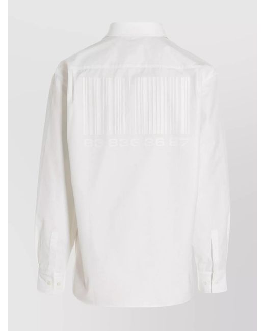 VTMNTS White Cotton Shirt for men