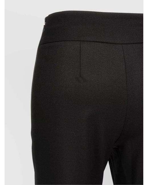 DIESEL Black High-Rise Flare Waistband Trousers