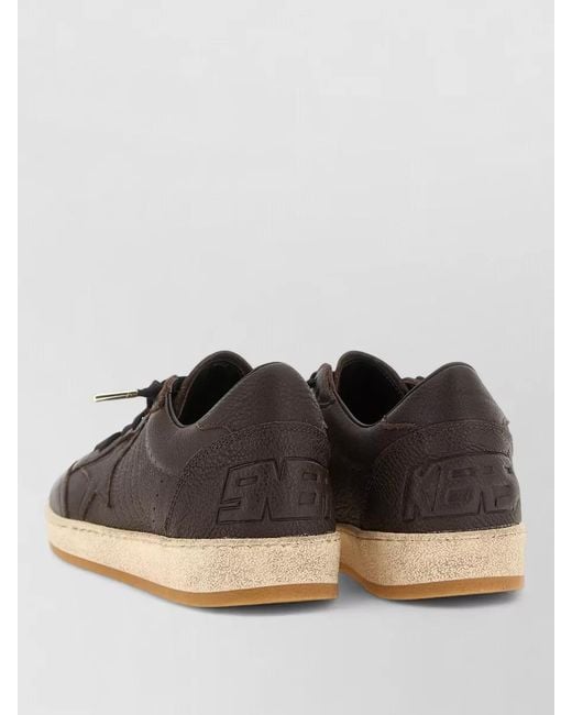 Golden Goose Deluxe Brand Black Ball Star Low Top Sneakers Textured Sole for men