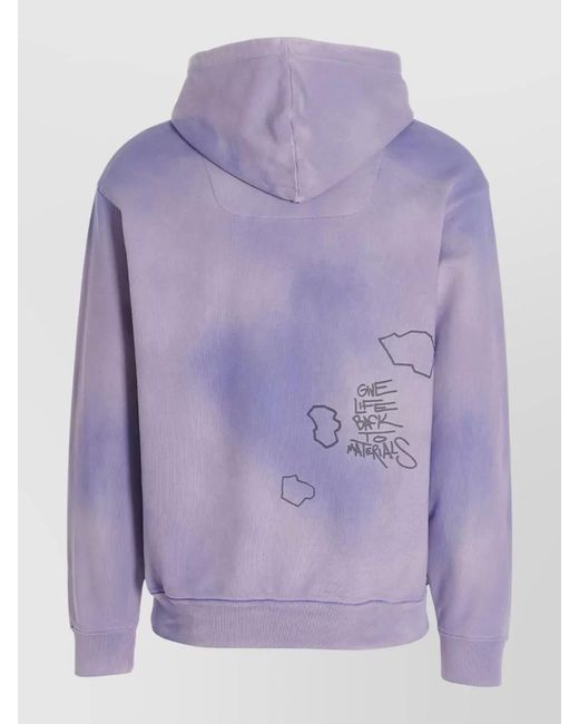 Objects IV Life Purple Patina Hoodie Drawstring Hood Graphic Print for men