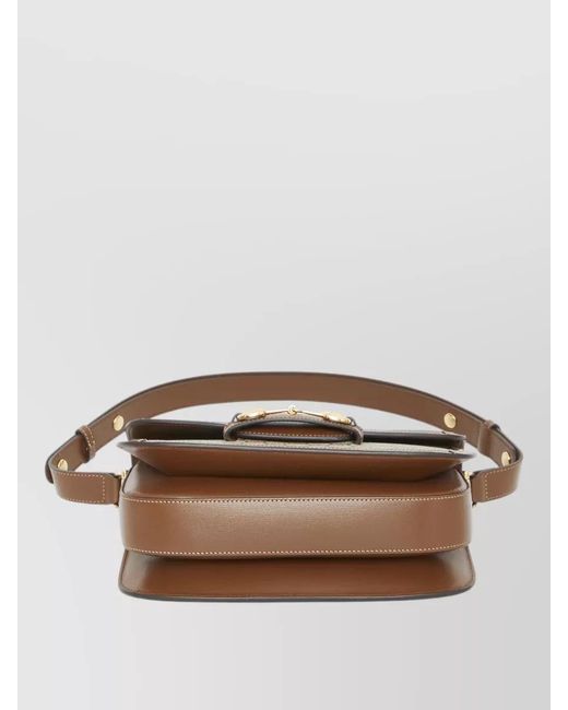 Gucci Gray Horsebit 1955 Shoulder Bag Top Handle