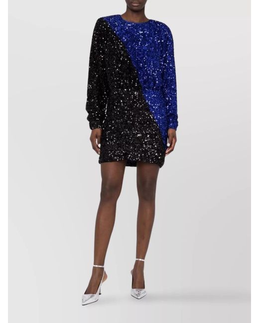 ROTATE BIRGER CHRISTENSEN Blue Mini Dress