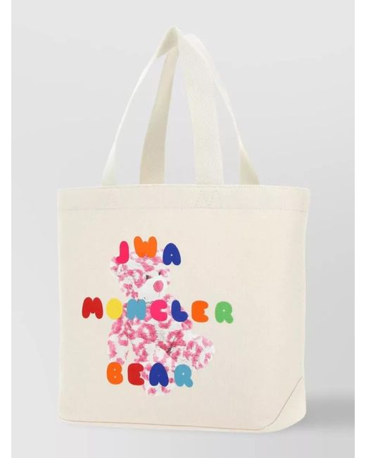 Moncler Genius White Canvas Tote Bag