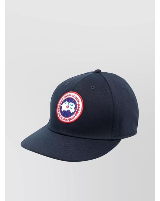 Canada Goose Blue Logo Baseball Cap for men