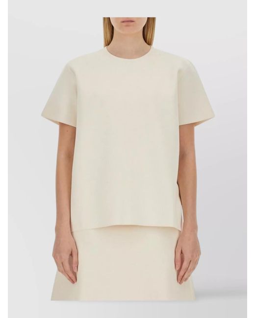 Jil Sander Natural Boxy Fit T-Shirt