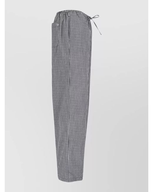 DUNST Gray Relaxed Loungewear Straight Cut Checked Style