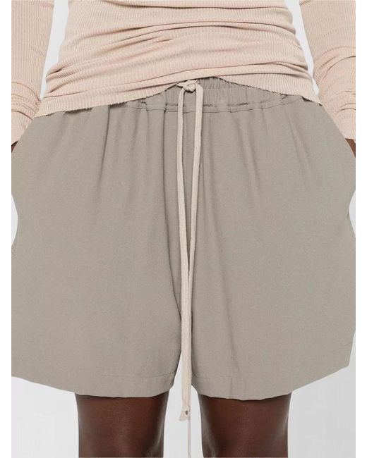 Rick Owens Gray Relaxed Fit Boxers Lightweight Fabric Side Slits