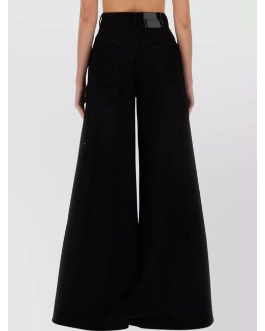 Nina Ricci Black Regular-Fit Flared Trousers