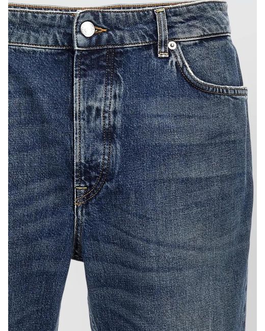 Department 5 Blue Drake Jeans Straight Leg Five Pocket Belt Loops for men