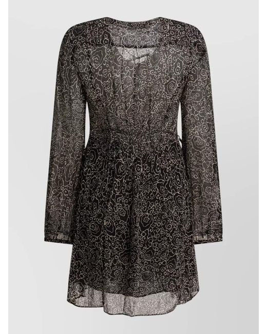 Isabel Marant Black Viscose Mini Dress