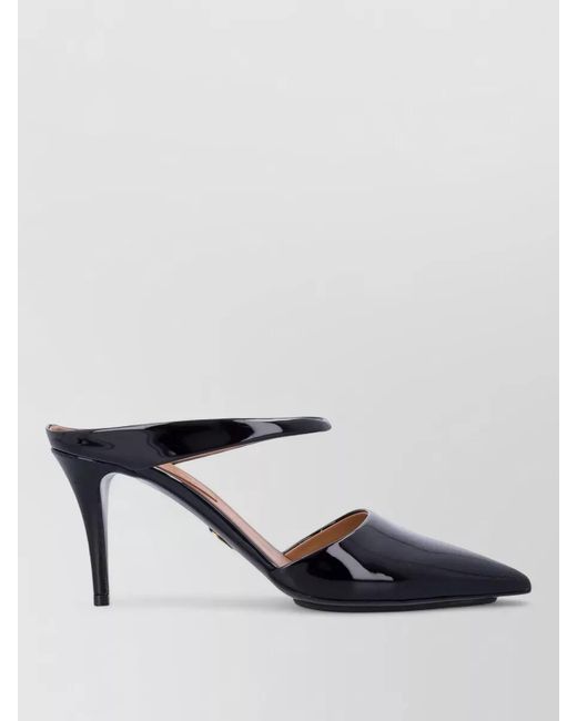Stella McCartney Multicolor Pointed Toe Patent Finish Heeled Mules