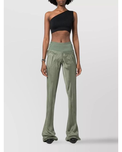Rick Owens Black Knitted One-Shoulder Bandeau Top