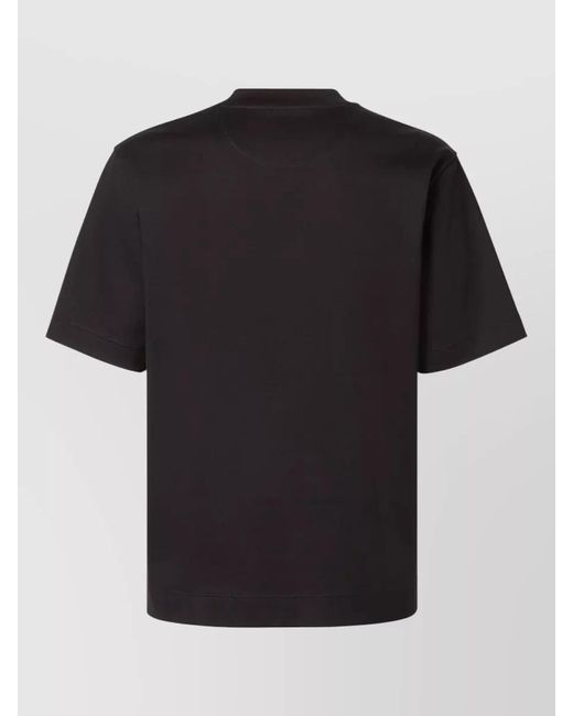 Fendi Black Regular-Fit Cotton T-Shirt for men