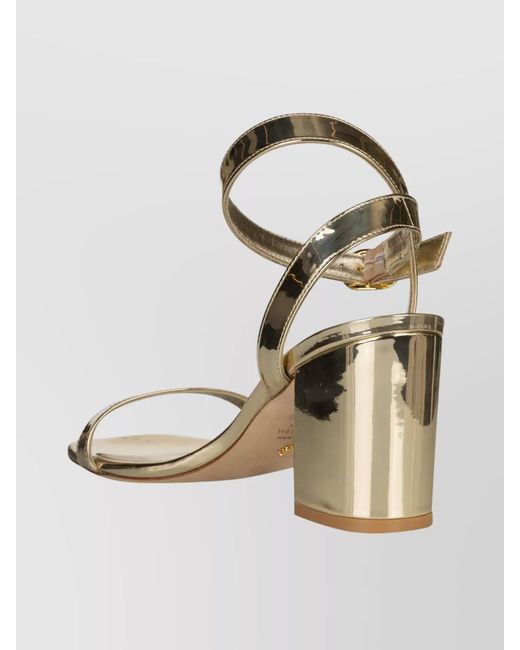 Stuart Weitzman Metallic Leather Sandals