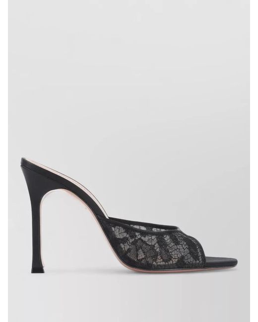AMINA MUADDI Multicolor Alexa Lace Slipper Stiletto Heel Mule