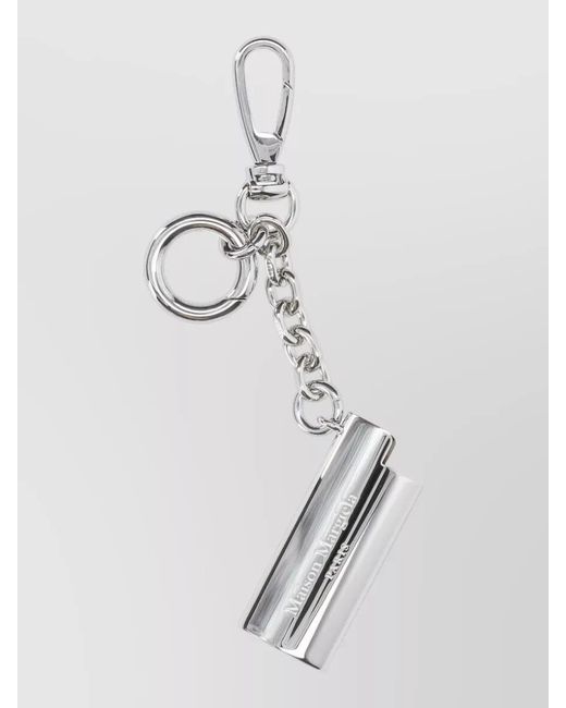 Maison Margiela White Metal Keyring